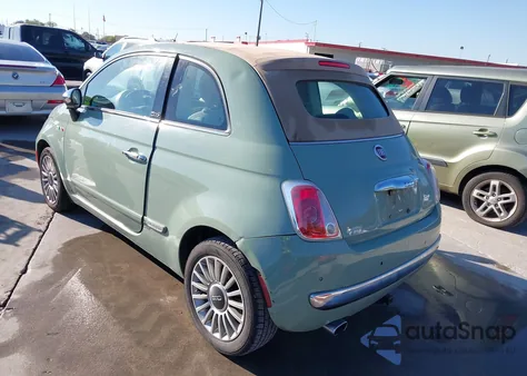2012 Fiat 500C Lounge z USA, uszkodzony, nr VIN 3C3CFFER0CT164897
